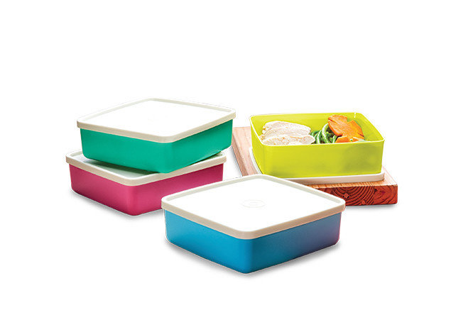 Tupperware Large Square Away 680ml