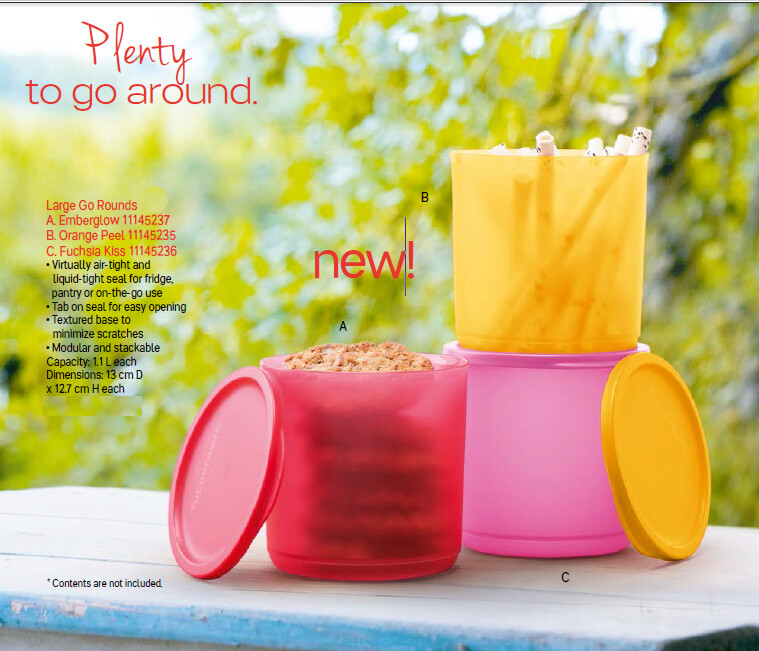 Tupperware Large Go Rounds 1100ml 1pc