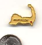 Cape Cod Lapel Pin:  With 