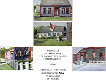 Boxed set of 8 note cards (2 of each image)