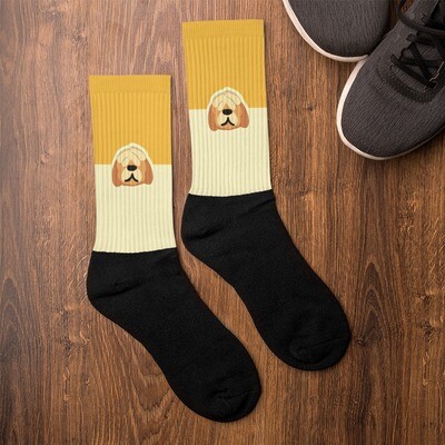 Old Friends Dog Game "Mack" Socks, Size: L