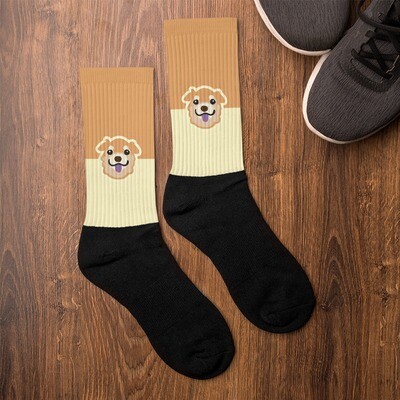 Old Friends Dog Game "Chanel" Socks, Size: L