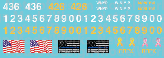 Western New York &amp; Penna Locomotive Patch Out Set (WNYP)