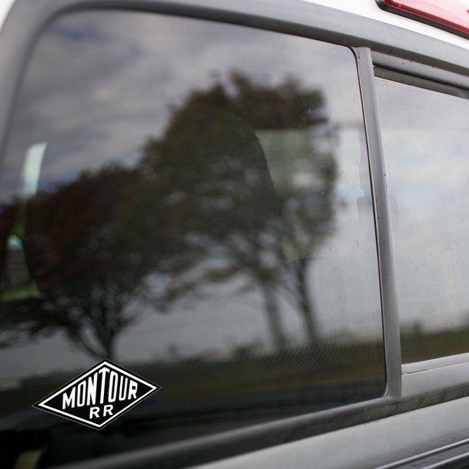 Vinyl Sticker - Montour Railway (Black/White) Logo