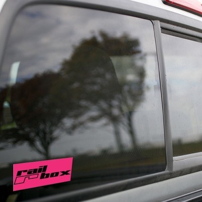 Vinyl Sticker - Railbox (Pink/Black) Logo