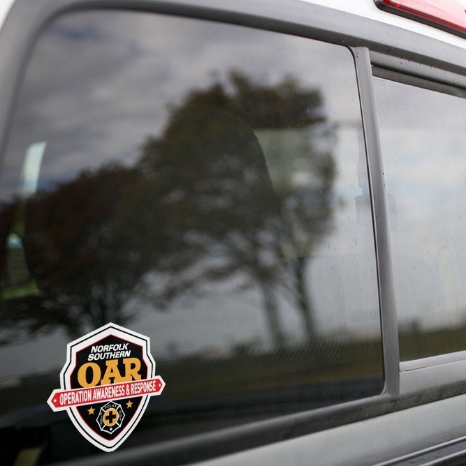 Vinyl Sticker - Norfolk Southern OAR (NS) Logo
