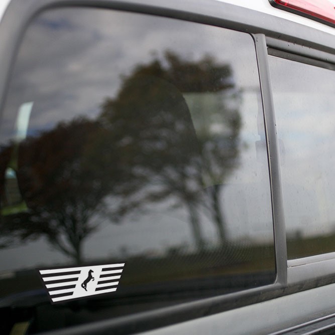 Vinyl Sticker - Norfolk Southern Railroad (NS) Logo (Black/White)