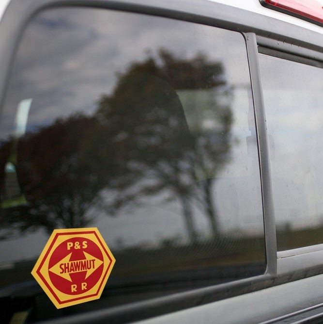 Vinyl Sticker - Pittsburgh Shawmut Railroad (PSR) Logo