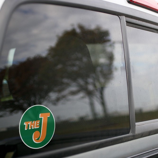 Vinyl Sticker - Elgin Joliet &amp; Eastern Railroad (Green/Orange)