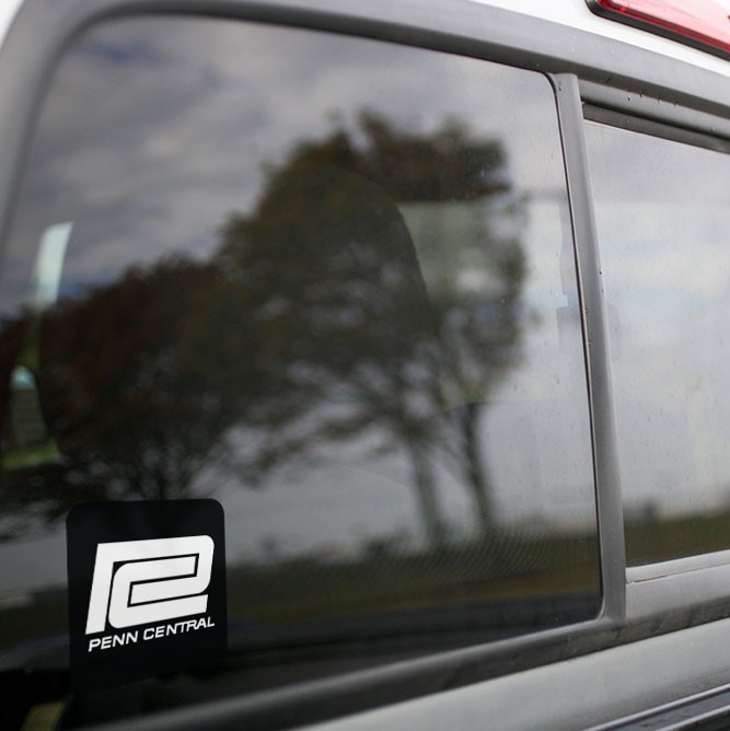 Vinyl Sticker - Penn Central (PC Black/White) Logo