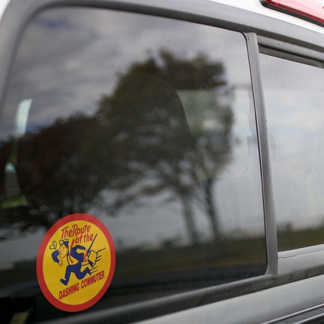 Vinyl Sticker - Long Island Railroad Dashing Dan Logo (LIRR)