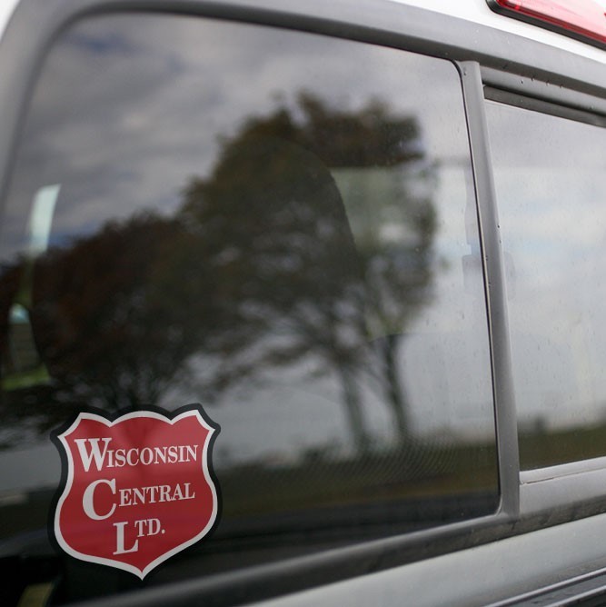 Vinyl Sticker - Wisconsin Central Railroad Logo (WC)