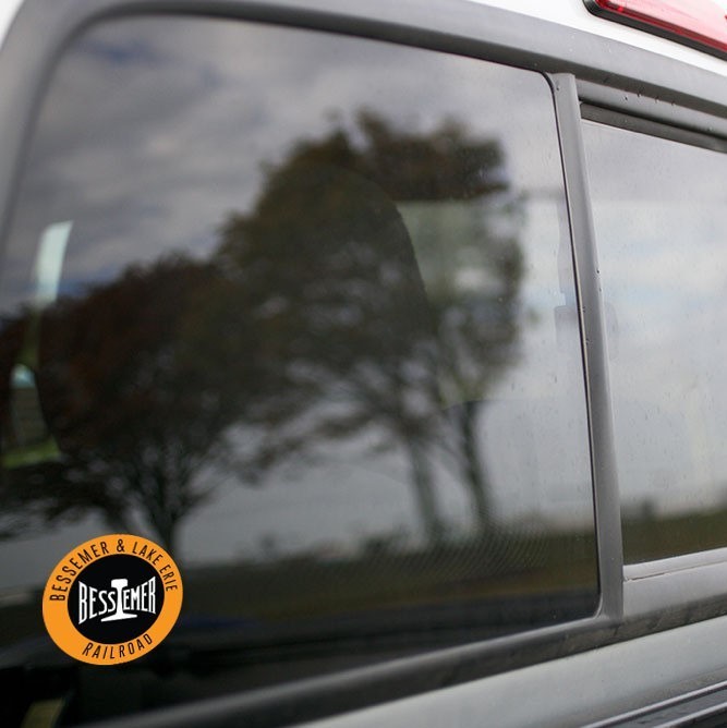 Vinyl Sticker - Bessemer &amp; Lake Erie (BLE) Orange/Black/White Logo