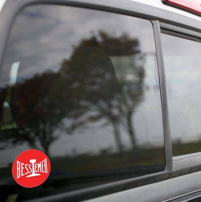 Vinyl Sticker - Bessemer &amp; Lake Erie (BLE) Red / White Logo