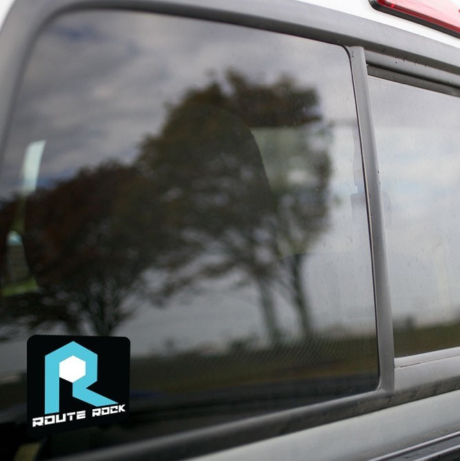 Vinyl Sticker - Rock Island R Logo (Black/Blue/White)