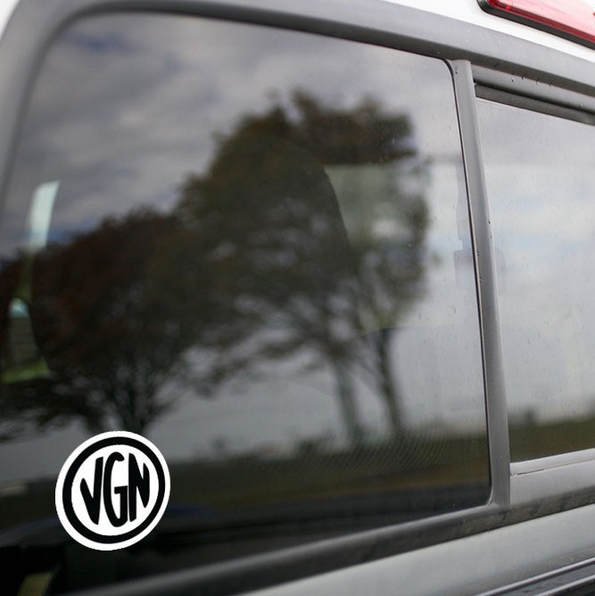 Vinyl Sticker - Virginian Railroad (VGN) Logo (White/Black)
