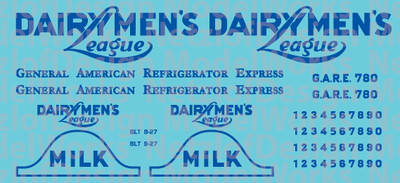 40' Reefer - Dairyman's League Decal Set