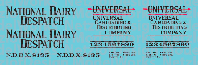 40&#39; Reefer - National Dairy Despatch Decal Set