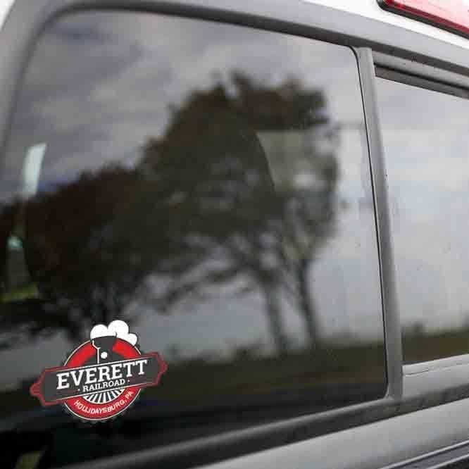 Vinyl Sticker - Everett Railroad (EV) Logo
