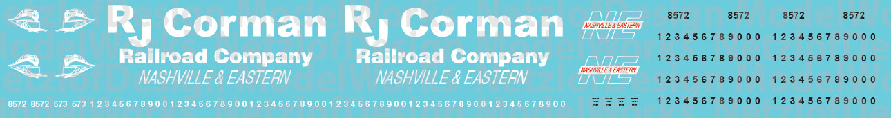 O Scale - Nashville & Eastern Locomotives (RJ Corman)