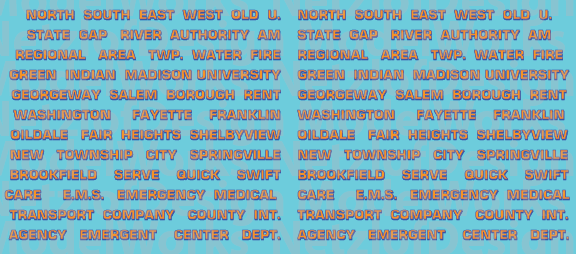 Generic Ambulance Name Decals