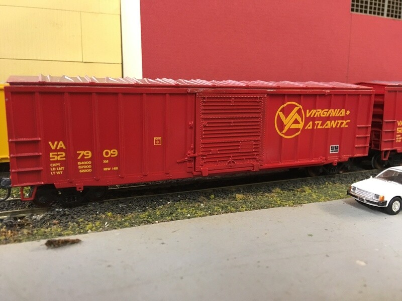 Virginia and Atlantic Railroad (VA) 50&#39; Box Car Decals
