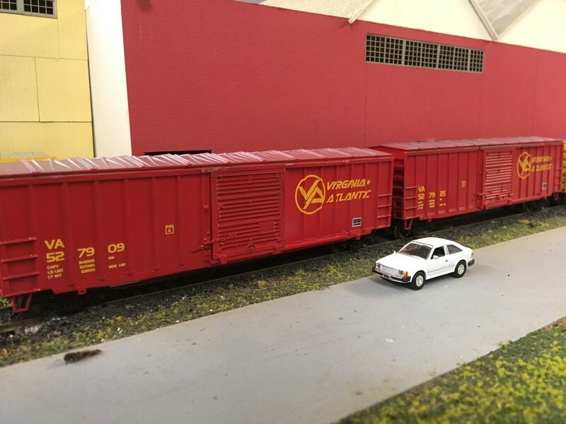 Virginia and Atlantic Railroad (VA) 50' Box Car Decals