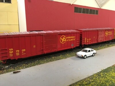 Virginia and Atlantic Railroad (VA) 50' Box Car Decals