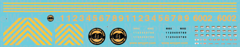 Western New York &amp; Penna AC6000 Decal Set (WNYP)