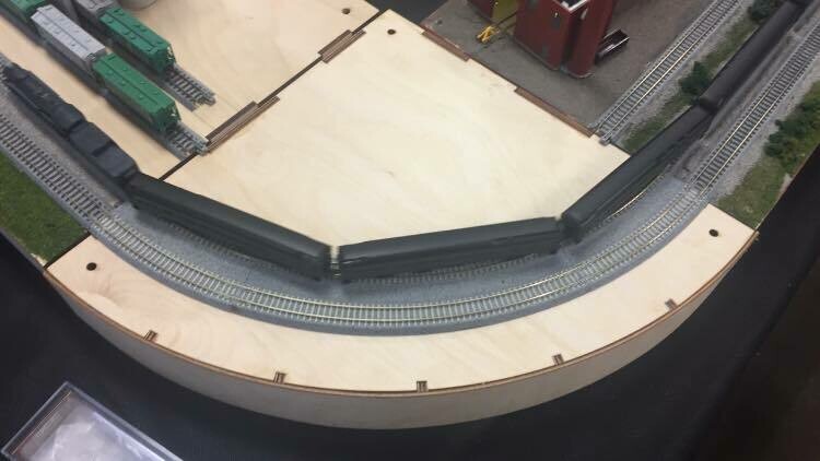 N Scale T-TRAK Turn Corner Modules Rounded Front