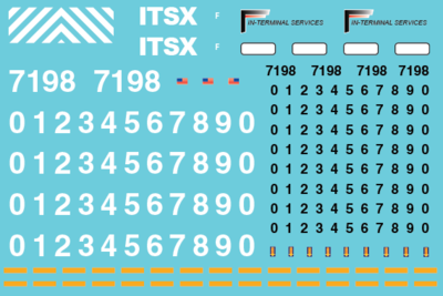 In-Terminal Services - ITSX Locomotive Decal Set