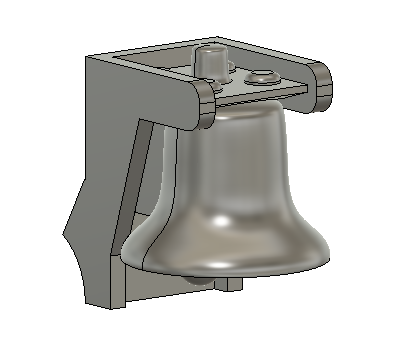 Locomotive Train Parts - GP9 Hood Bell Detail Part
