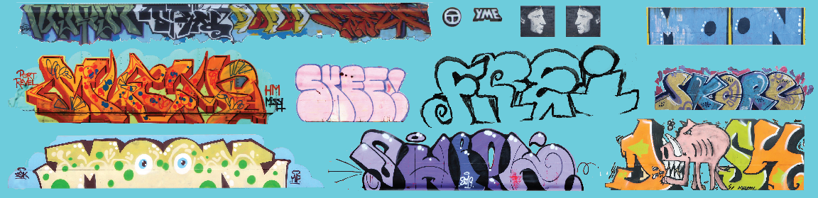 N Scale - Modern Large Graffiti Set 3