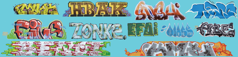Modern Large Graffiti Set 4