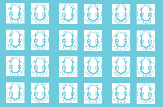 Union Railroad Logo Decal Sets
