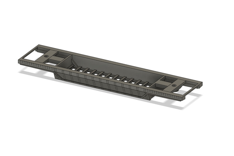 Z Scale - PRR F25 Depressed Flat Car