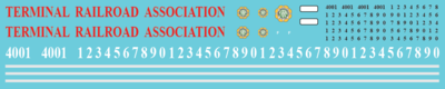 N Scale - Terminal Railroad Association (TRRA) SD60i Decal Set