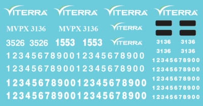 N Scale - Viterra Locomotive Decal Set