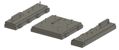 O Scale Train Parts - LinkUp Small 3 Piece PTC (Qty 1)
