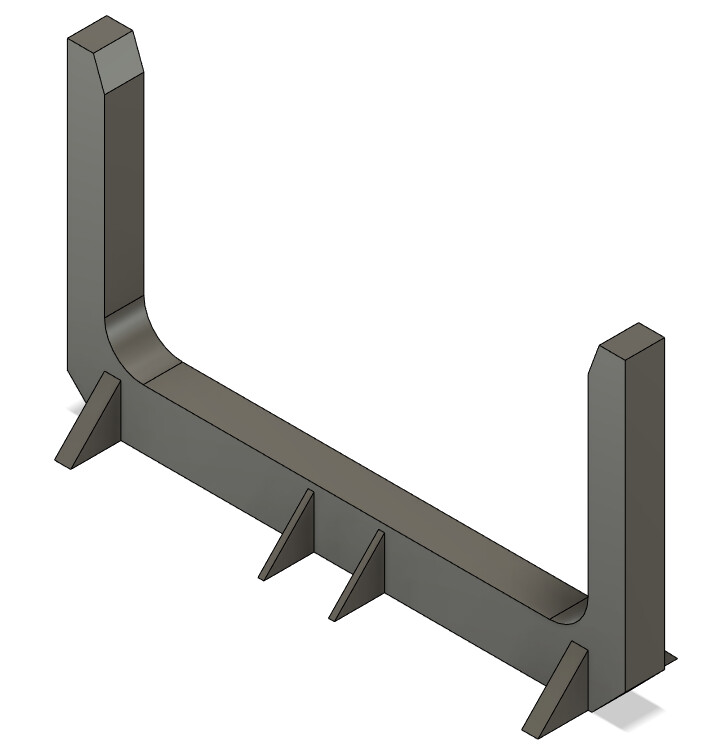 N Scale Detail Parts - Short Log Bunk (Qty 4)