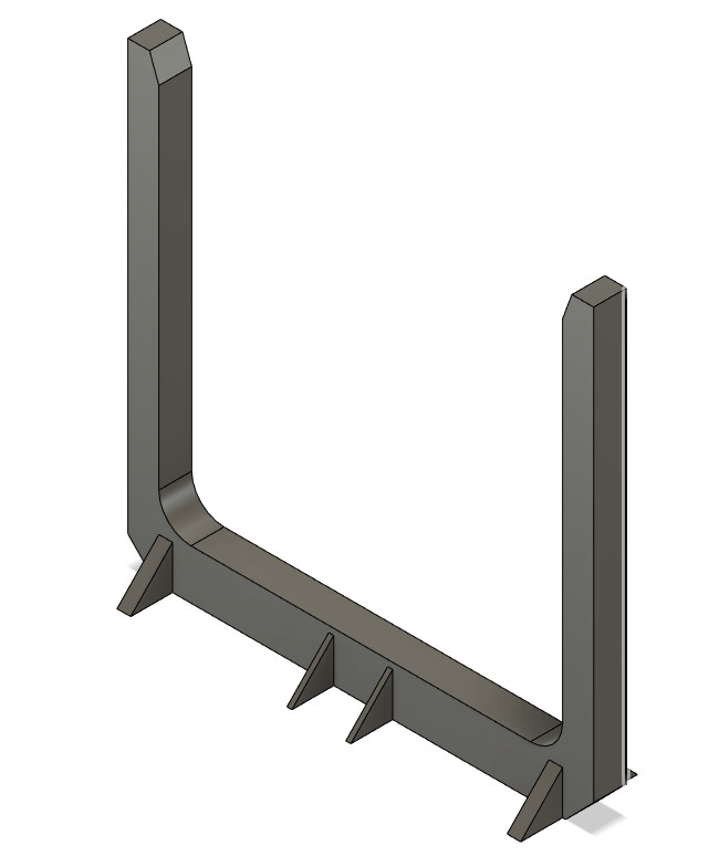 N Scale Detail Parts - Tall Log Bunk (Qty 4)