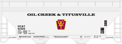 Oil Creek and Titusville ACF 2 Bay Covered Hopper