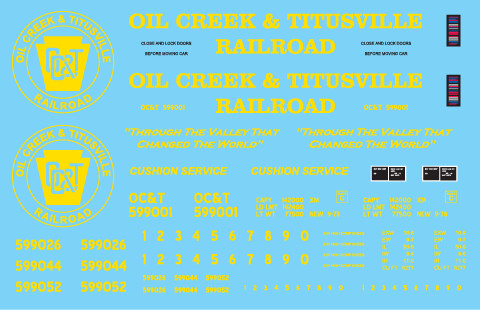 Oil Creek and Titusville Box Car 50ft Single Door
