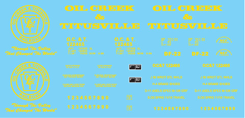 Oil Creek and Titusville Box Car 60ft Auto Parts