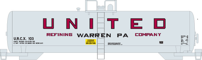 United Refining Modern Tank Car