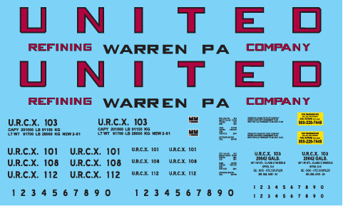 United Refining Modern Tank Car