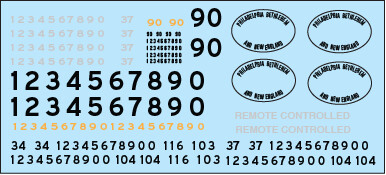 Philadelphia Bethlehem and New England Locomotive Decal set