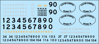 Steelton &amp; Highspire Locomotive Decal Set