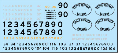 South Buffalo Locomotive Decal Set
