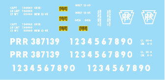 Pennsylvania Railroad G41a Coil Car (PRR) Decals